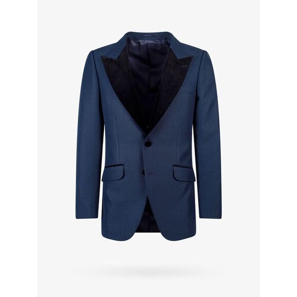 GUCCI Other - Gucci Men Single-Breasted Blazer With Velvet Details